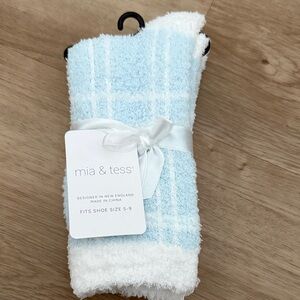 Mia & Tess Blue and White Socks